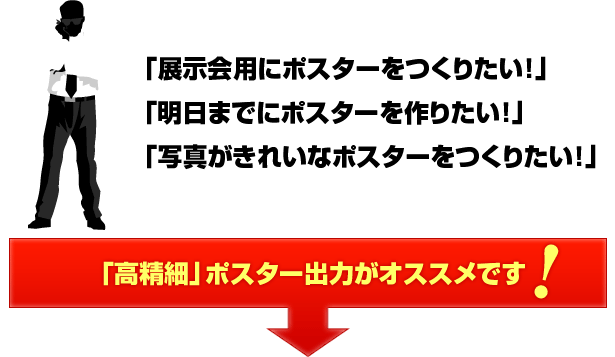 「高精細」ポスター出力がオススメです!